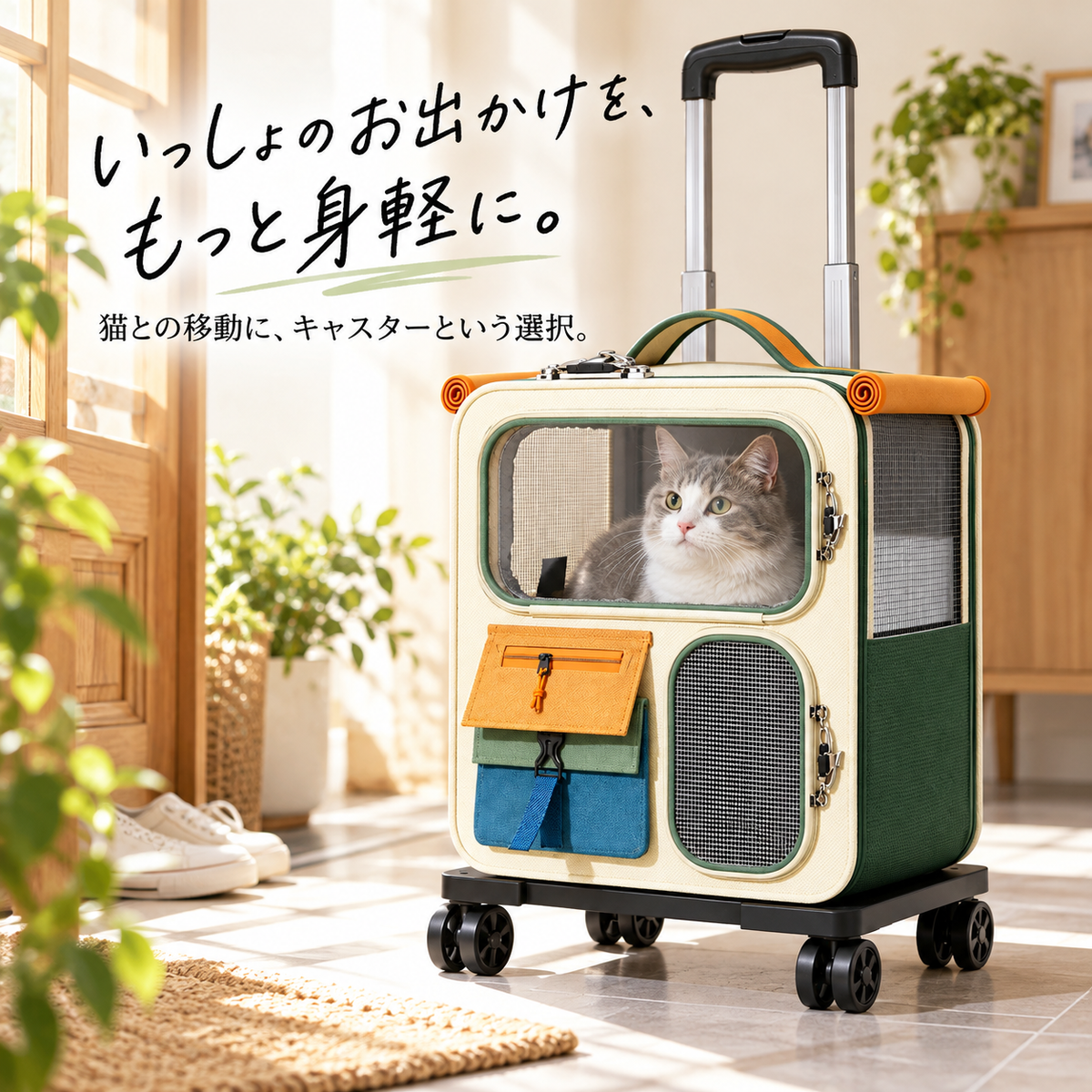3WAY 猫用キャリーカート