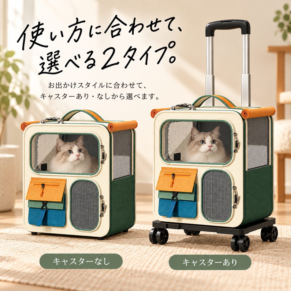 3WAY 猫用キャリーカート