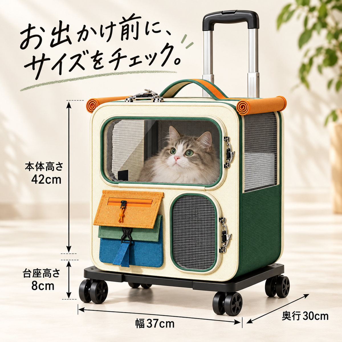 3WAY 猫用キャリーカート