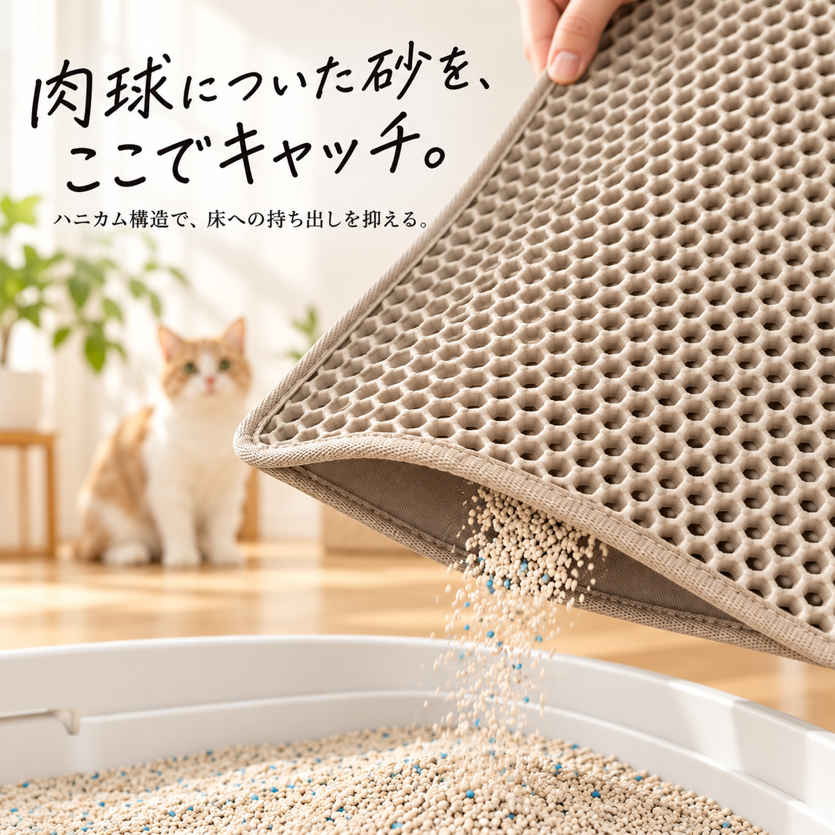 2層式 猫砂キャッチマット