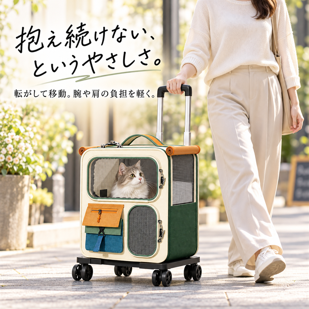 3WAY 猫用キャリーカート