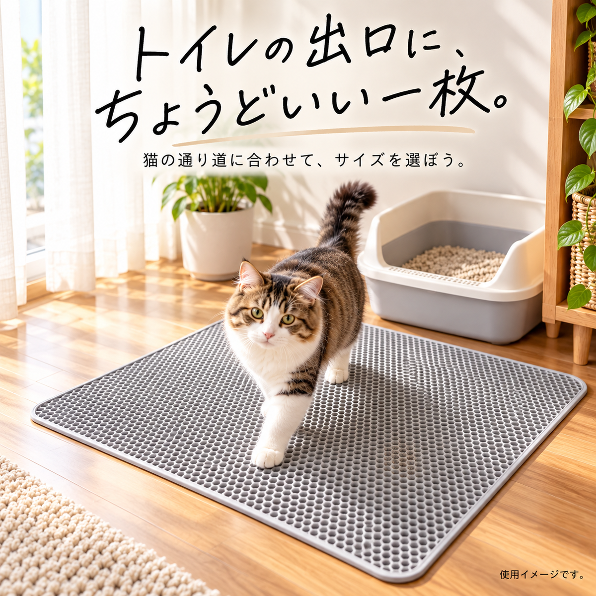 2層式 猫砂キャッチマット