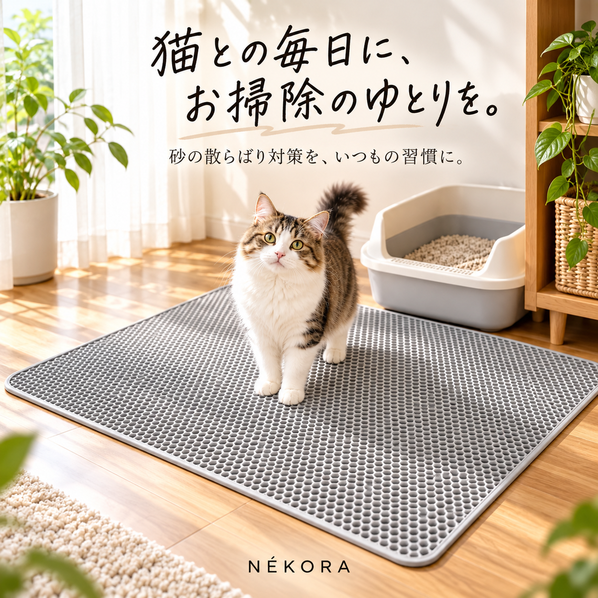 2層式 猫砂キャッチマット