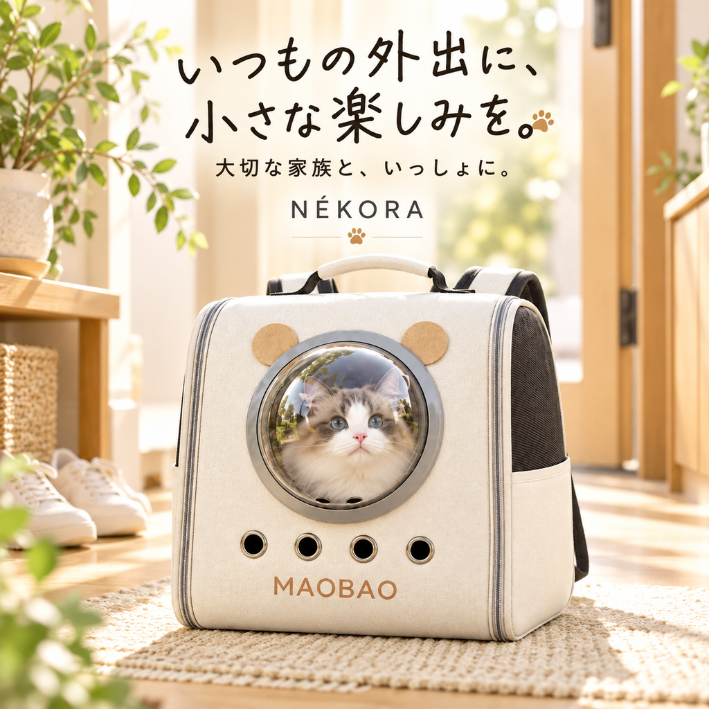 宇宙船型 ペットキャリーリュック