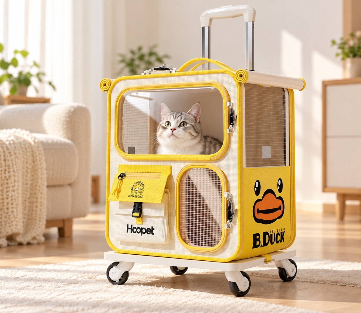 アヒル型 猫用キャリーリュック